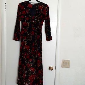 Wrap floral dress